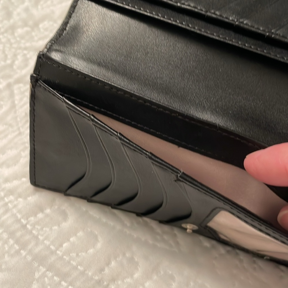 Lauren Ralph Lauren Cow Leather Long Bifold Wallet - Picture 7 of 17